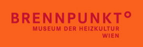 Oranges Logo mit roter Schrift "Brennpunkt"