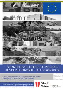 Cover der Broschre "Grenzberschreitende EU-Projekte: Aus dem Blickwinkel der Coronakrise"